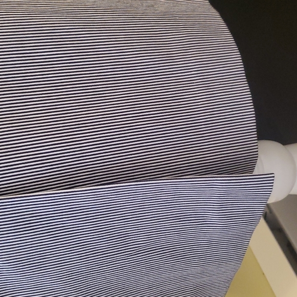 JONES NEW YORK DRESS, NWOT, size 10, stretch, sleeveless, navy/white stripe - Picture 6 of 11